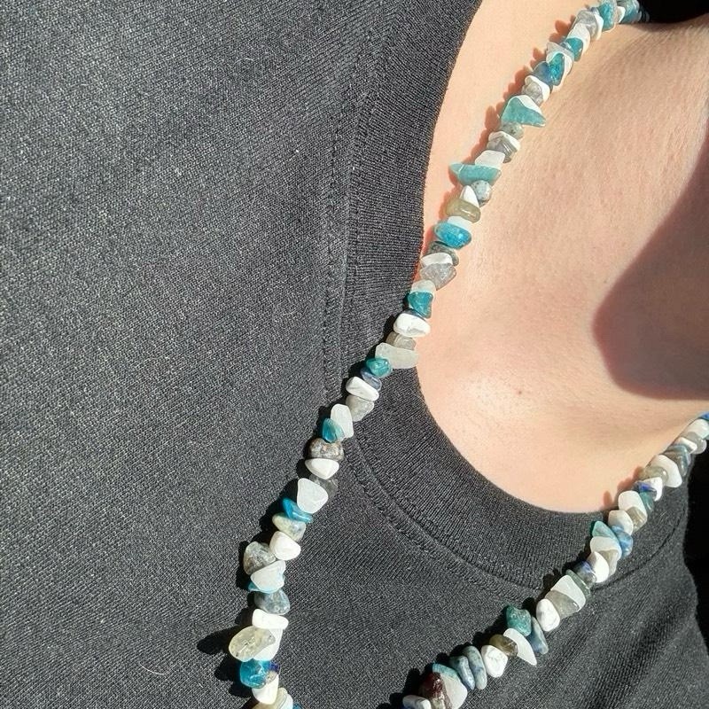 MEN’S CLEAR-SEEING KING GEMSTONE NECKLACE!