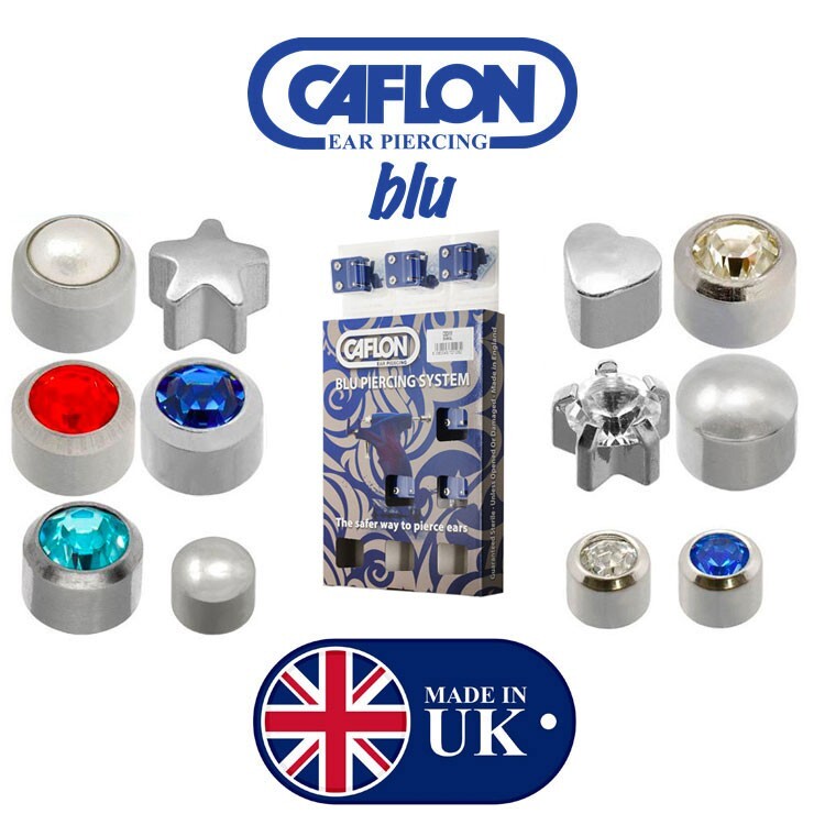 CAFLON SURGICAL STEEL MIXED GENERAL ASSORTED EAR PIERCING STUDS HYPOALLERGENIC