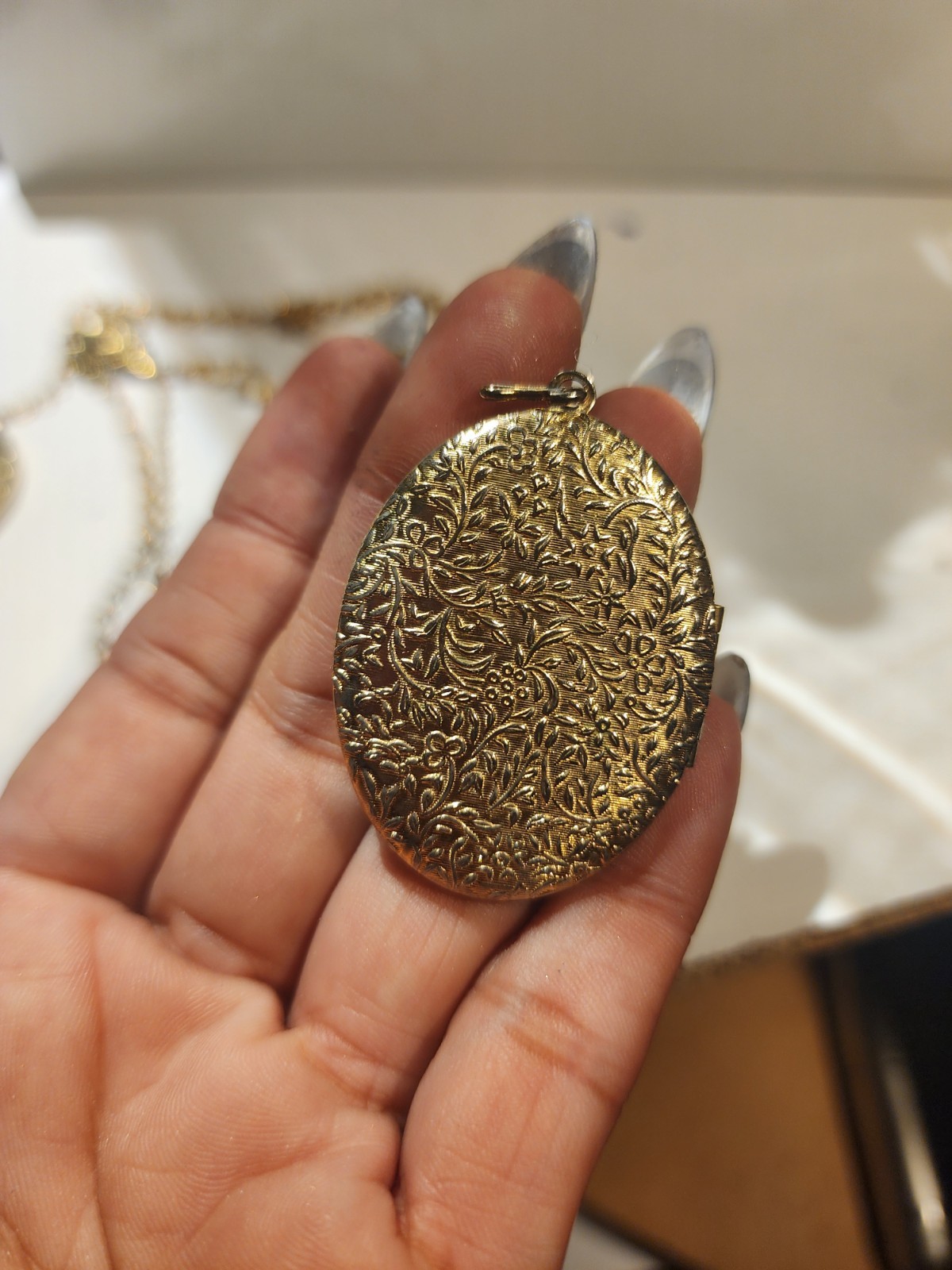 GOLDTONE Lockets Lot Of 2