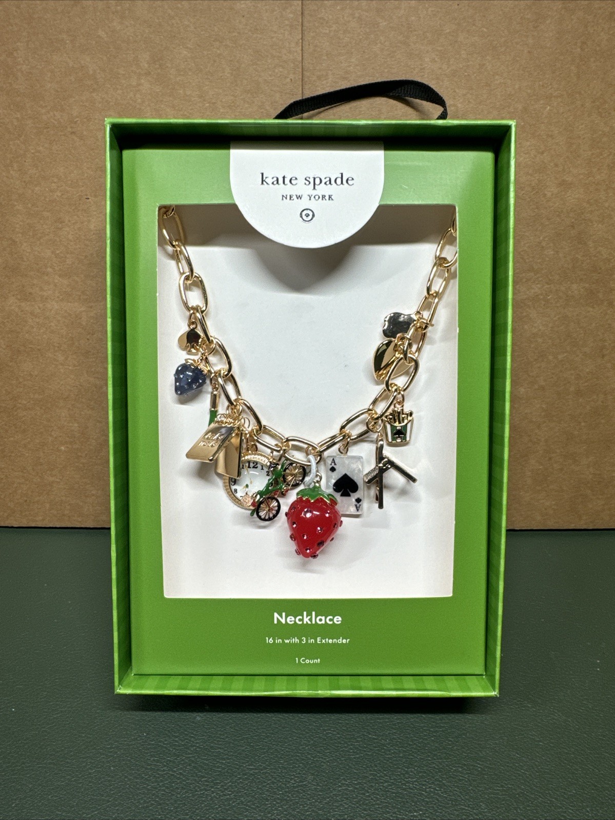 Kate Spade New York X Target Chunky Charm Statement Necklace NEW!!