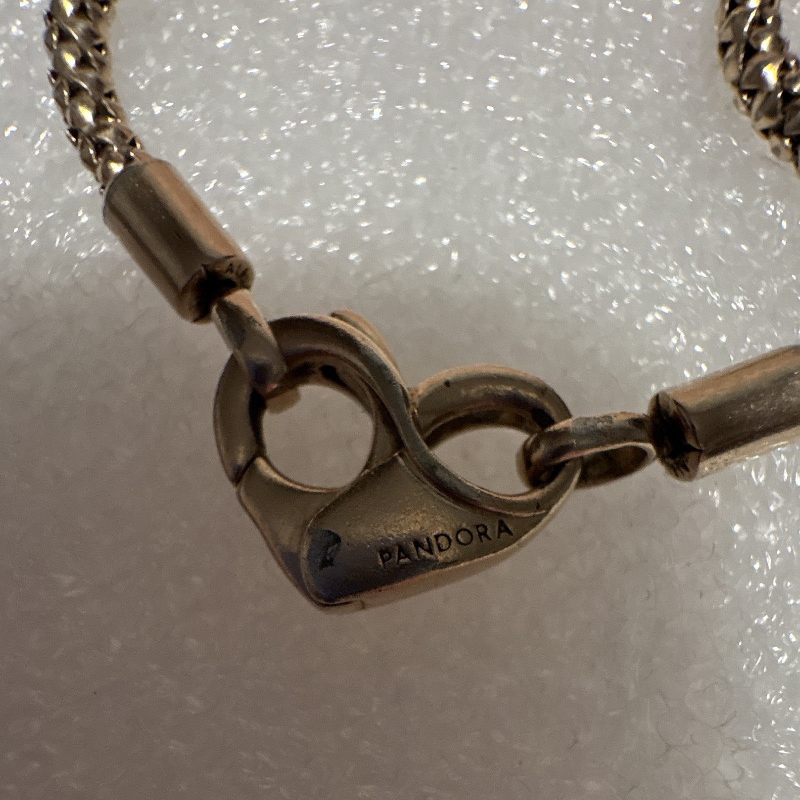 Pandora Rose Gold Studded Chain Bracelet ALE & MET! See Description!