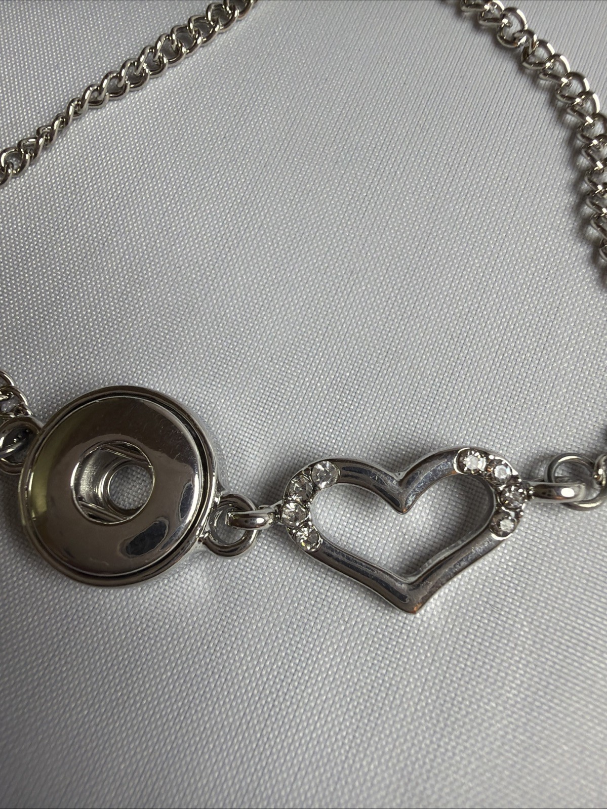 New Ginger Snap Charm Bracelet Adjustable 12mm Gingersnaps Petite Snaps