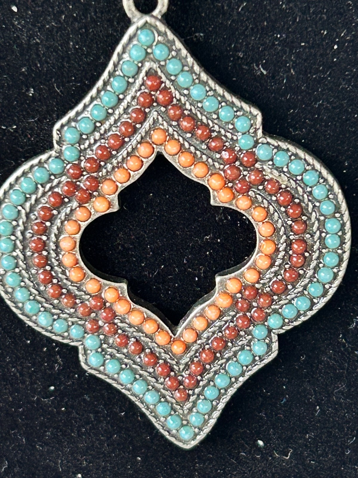 Moroccan medallion pendant necklace