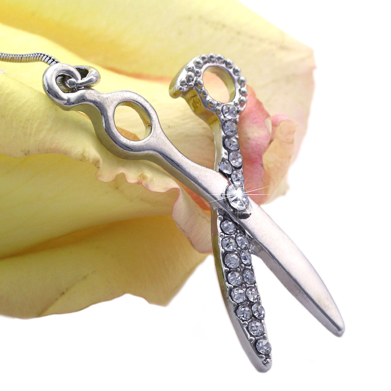 Hairdresser Hair Designer Stylist Scissors Beauty Salon Pendant Necklace n2014
