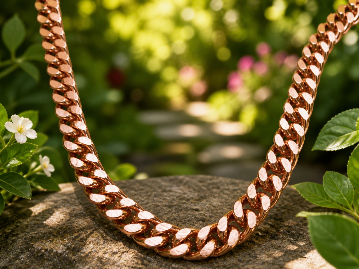 100% Pure Solid Copper Bracelet Arthritis Cuban Chain Curb Link Rider Unisex