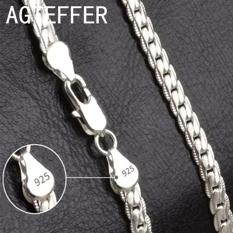 925 Sterling Silver Chain Necklace Jewelry for Women Men