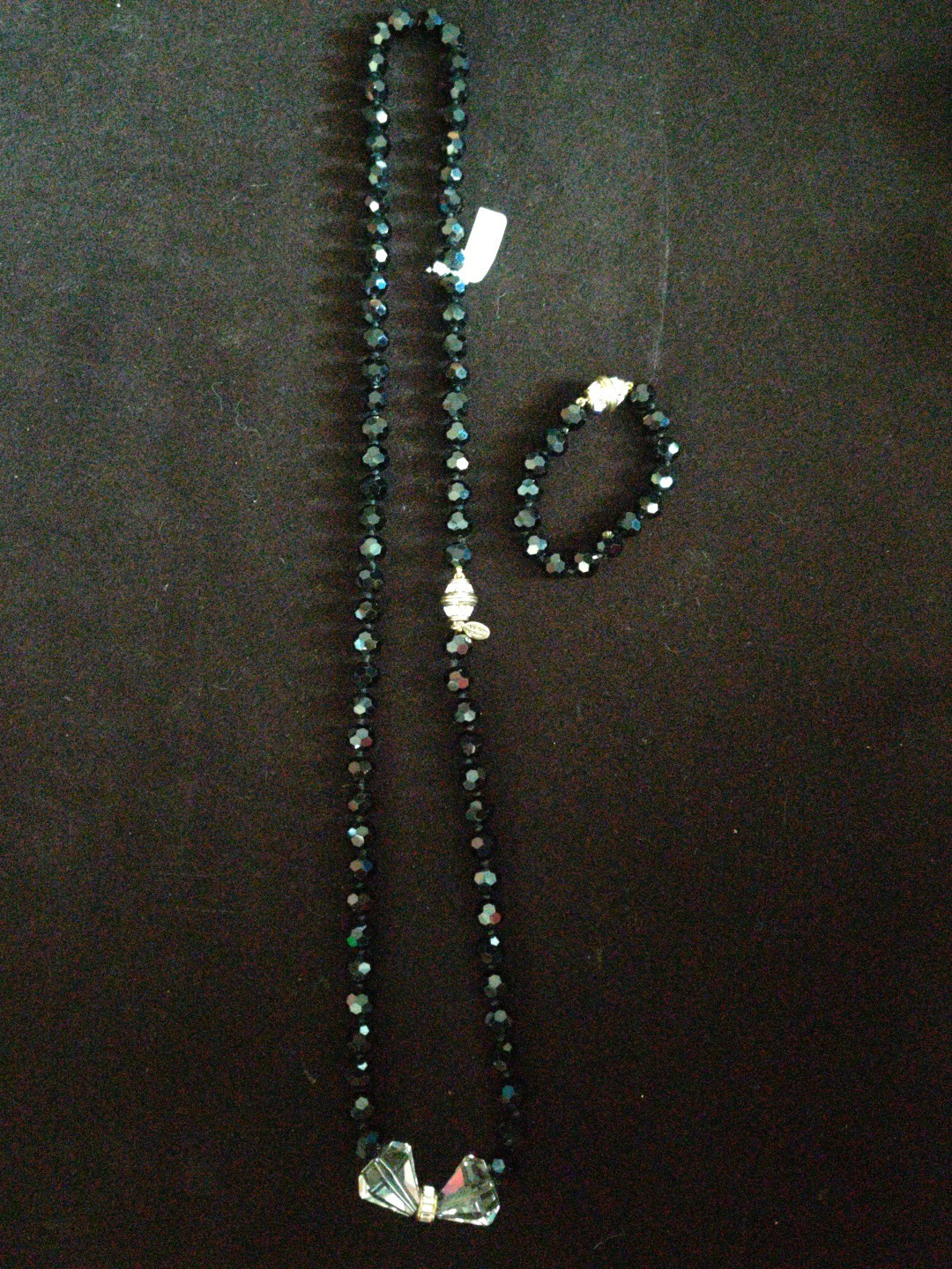 Heidi Daus BLACK Heirloom Quality Necklace & Bracelet ~Full of Possibilities