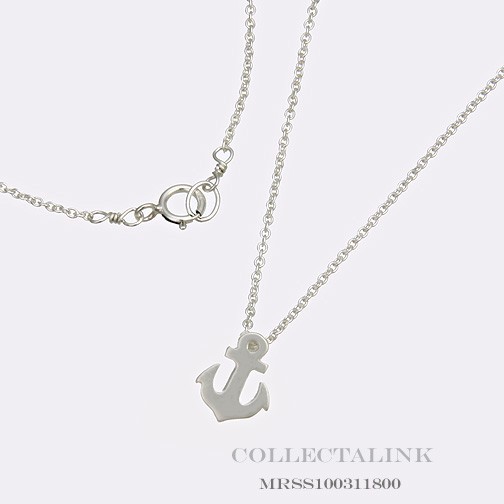 Authentic Dogeared Silver Friendship Smooth Anchor Necklace 16″ MRSS100311800