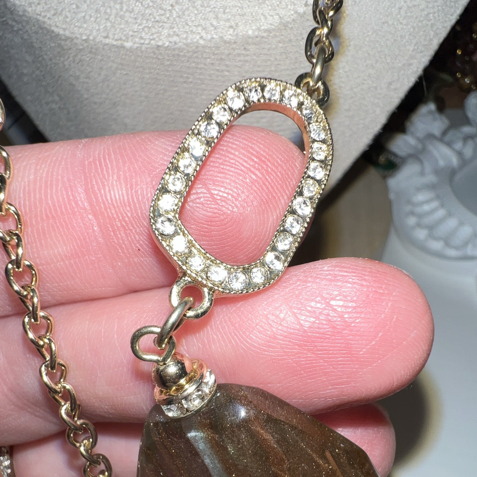 Paloma & Ellie Multi-Strand Beaded Necklace Baroque Ivory Pearl Crystal