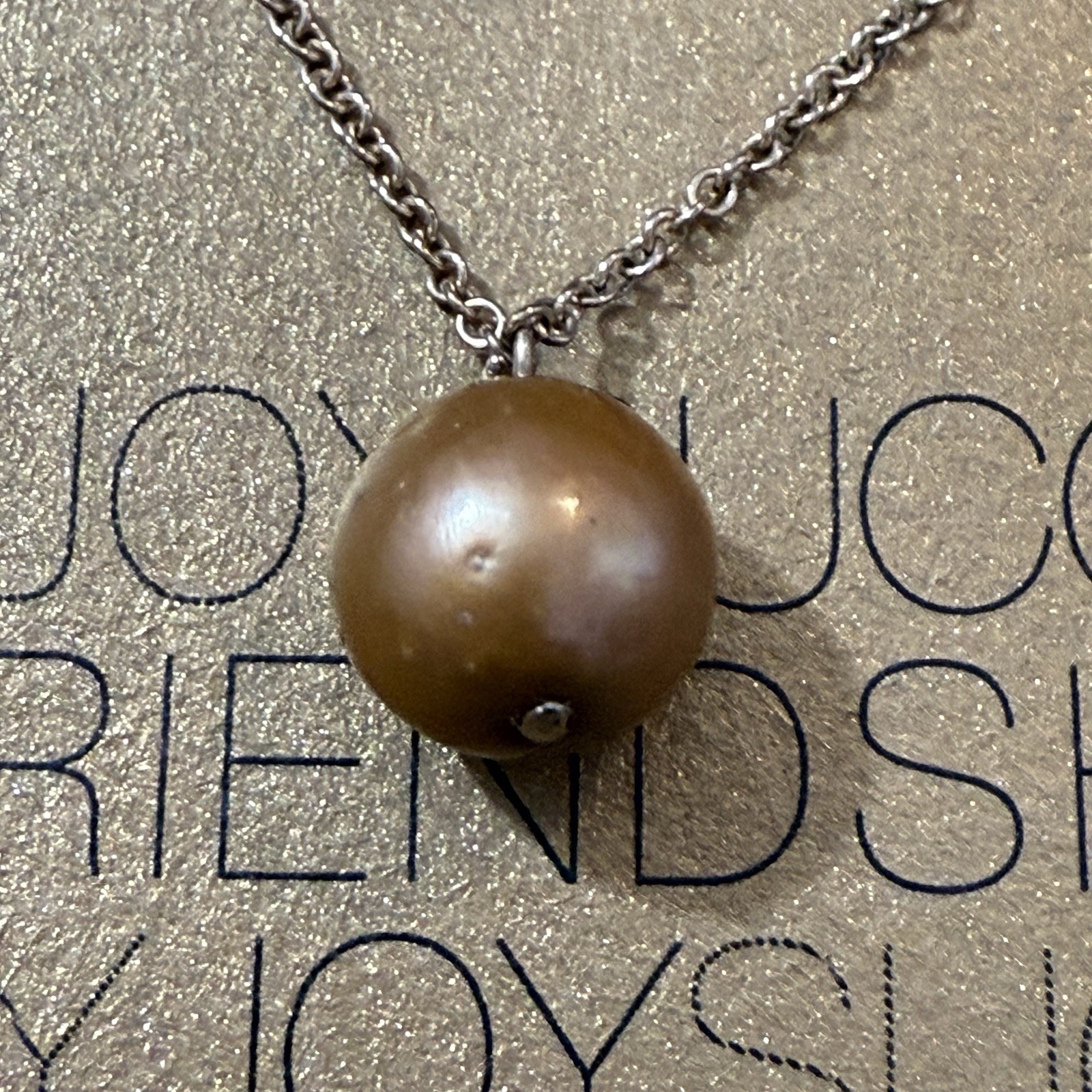 NIB Dogeared Necklace 18 KGF Gold Filled ChainNatural Potato Pearl 18” Vintage