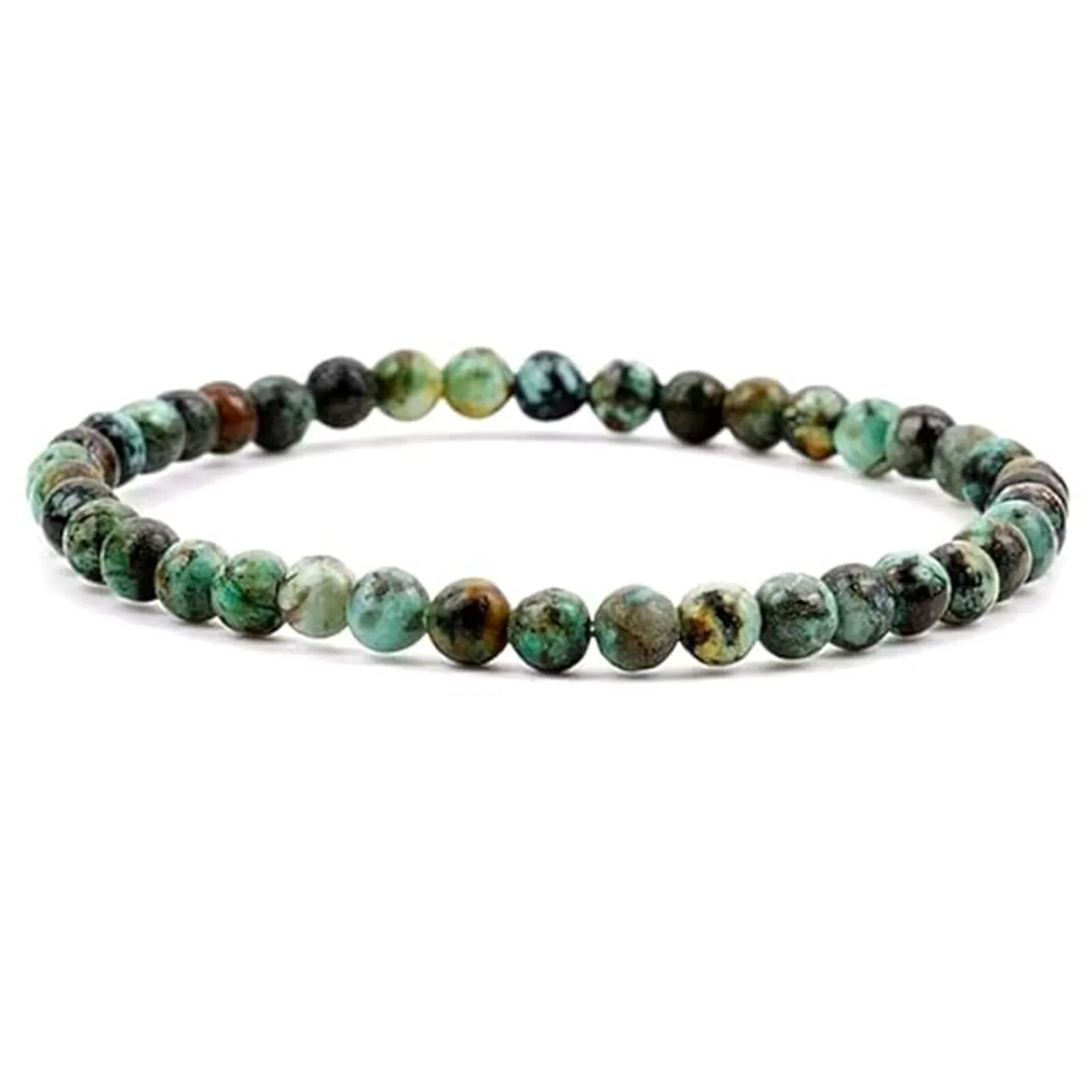 2025HOT Handmade 4mm African Turquoise Beads Bracelet Gift For Women Mother’Day