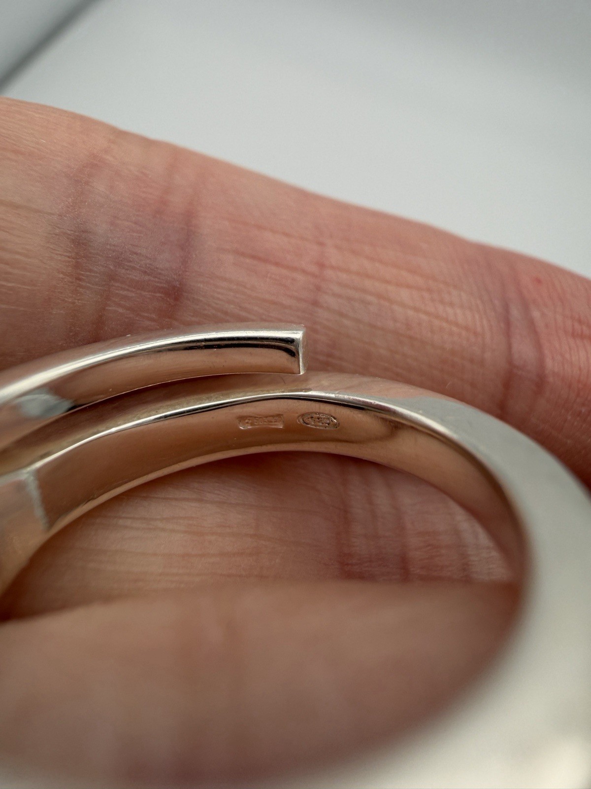 Authentic Gucci Chiodo Nail Motif Ring 925 Size 5.75 Sterling Silver