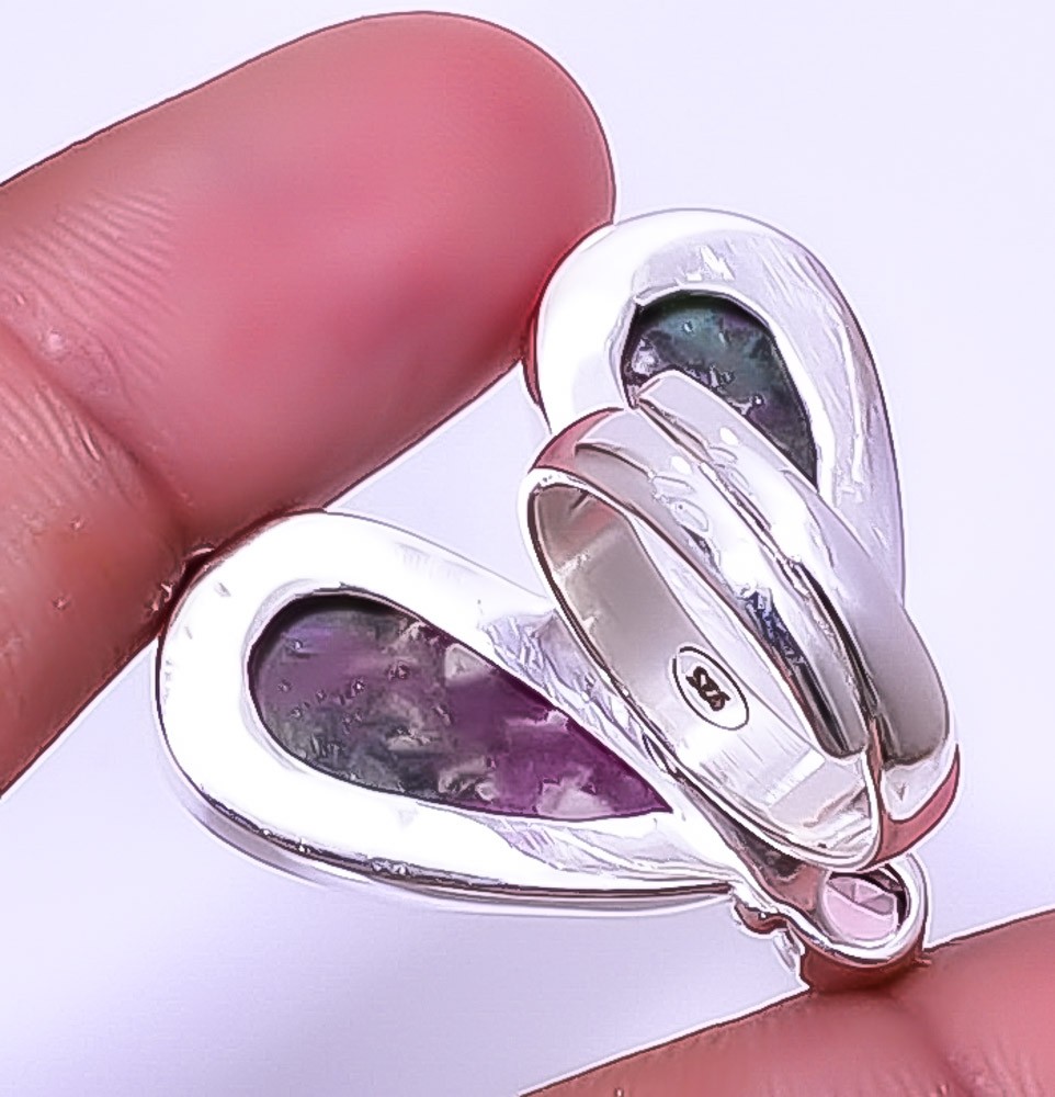 Ruby With Zoisite – Longido Mines 925 Silver Handmade Ring Adst. (R137) A383