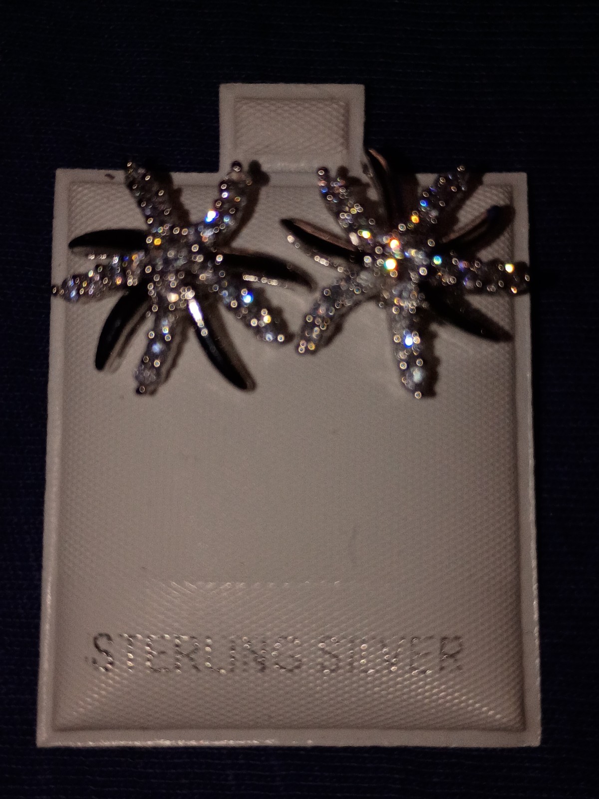 ✨Sterling Silver Cubic Zerconia Palm Tree Earrings✨