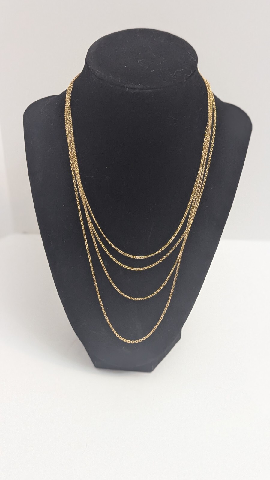 Artistry Gold Tone Layered 4 Chain Necklace
