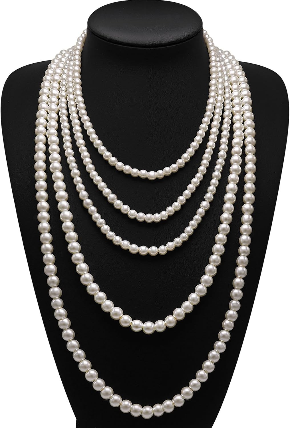Casual to Formal: Cream White Faux Pearl Necklace Duo for Modern Women