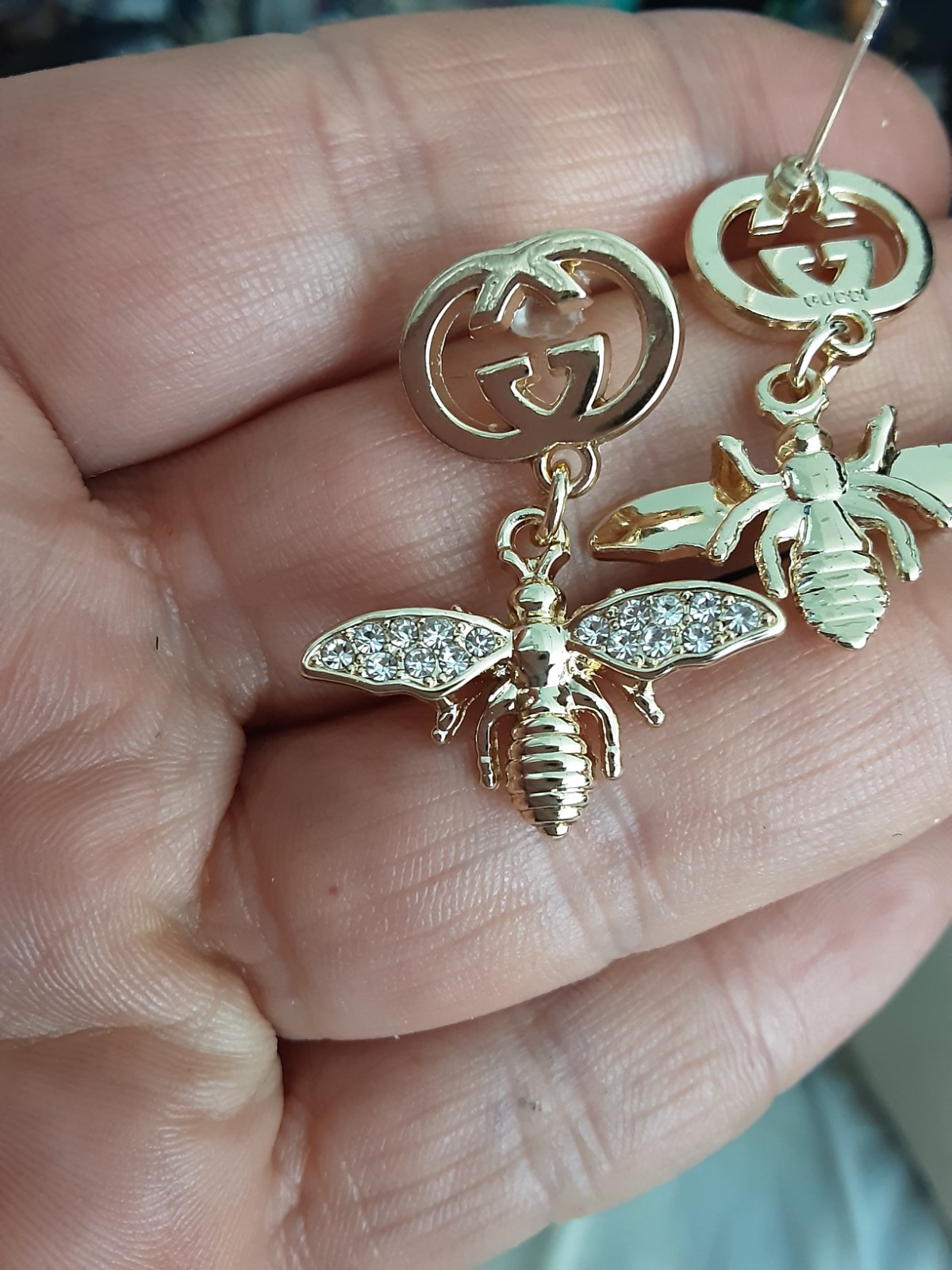 Gucci Earrings Bees Crystal’s logo gg