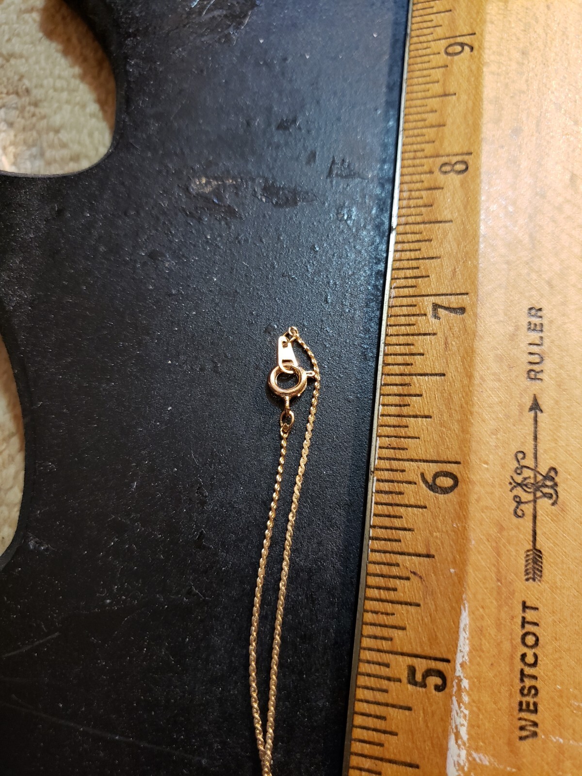 Unbranded Heart Crystal Gold Necklace Women 16″ Chain With Gift Bag