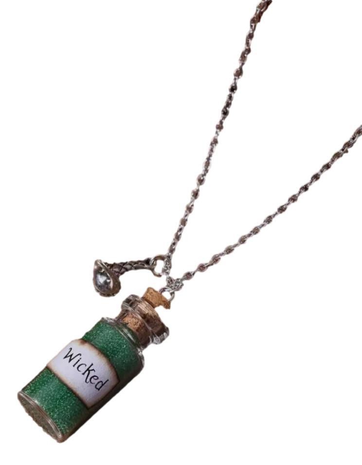 Wicked Musical Inspired Magical Bottle Multiple Charms Pendant Necklace