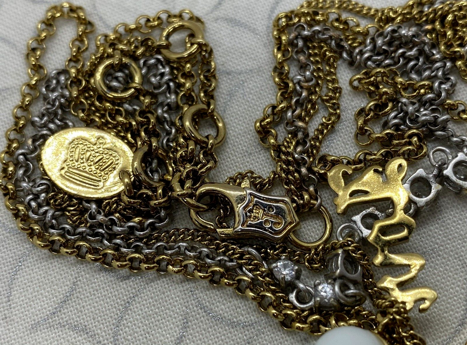 Juicy Couture Let Them Eat Couture Heart Bracelet Multi strand Necklace Set