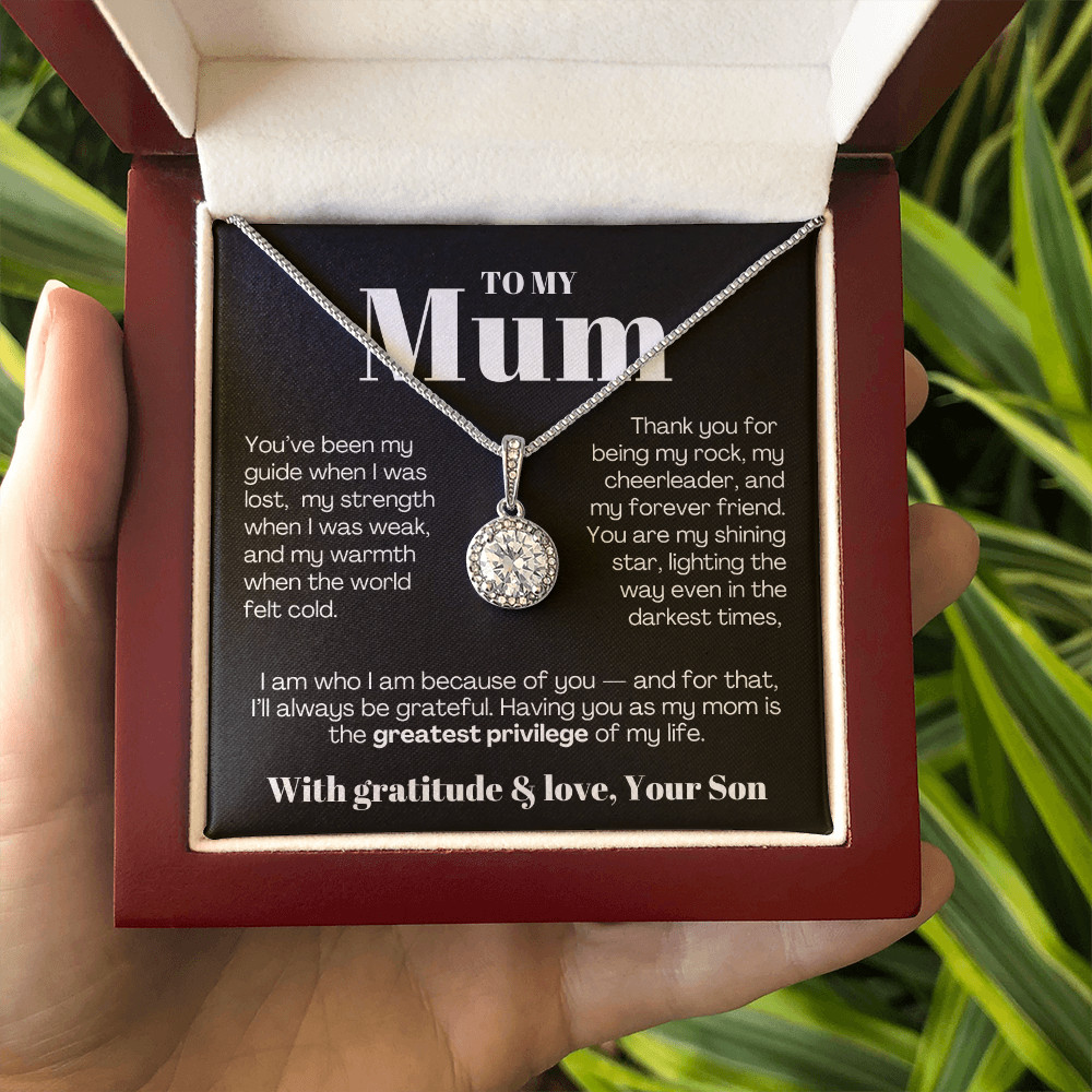To My MOM necklace Mother’s day Birthday christmas heartfelt Gift from son