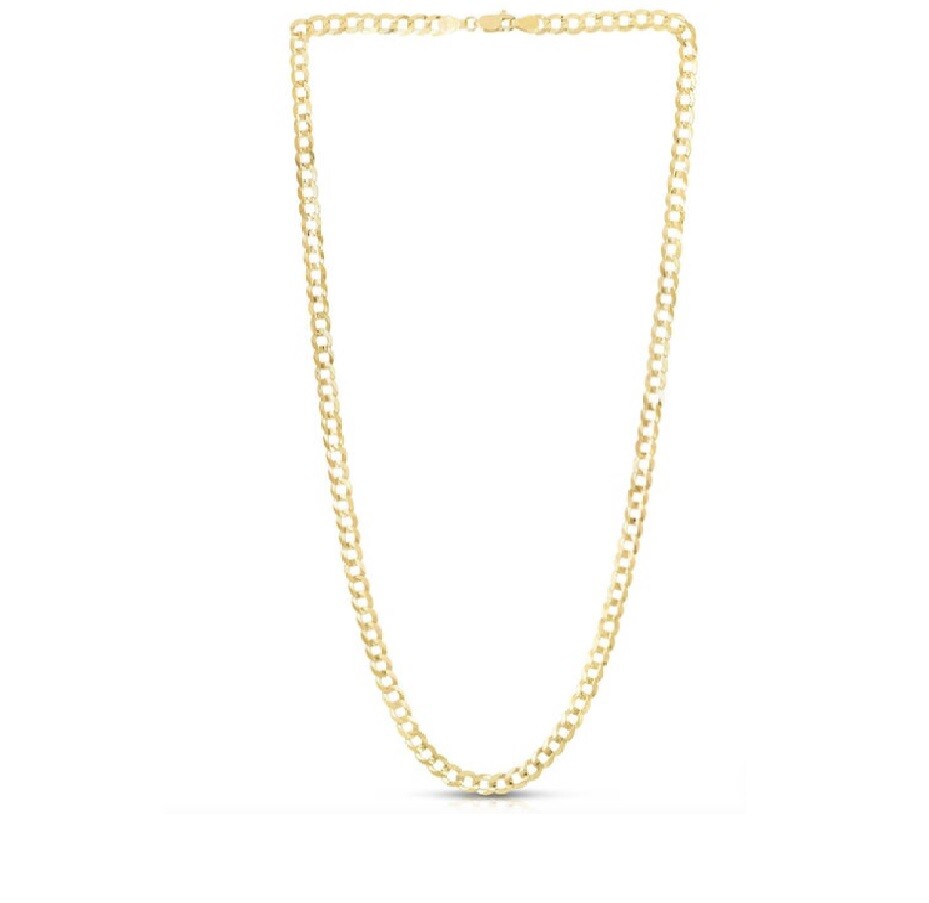 Genuine 18K Gold Filled Hypo-Allergenic 3mm Cuban Curb Link Chain Necklace J819G