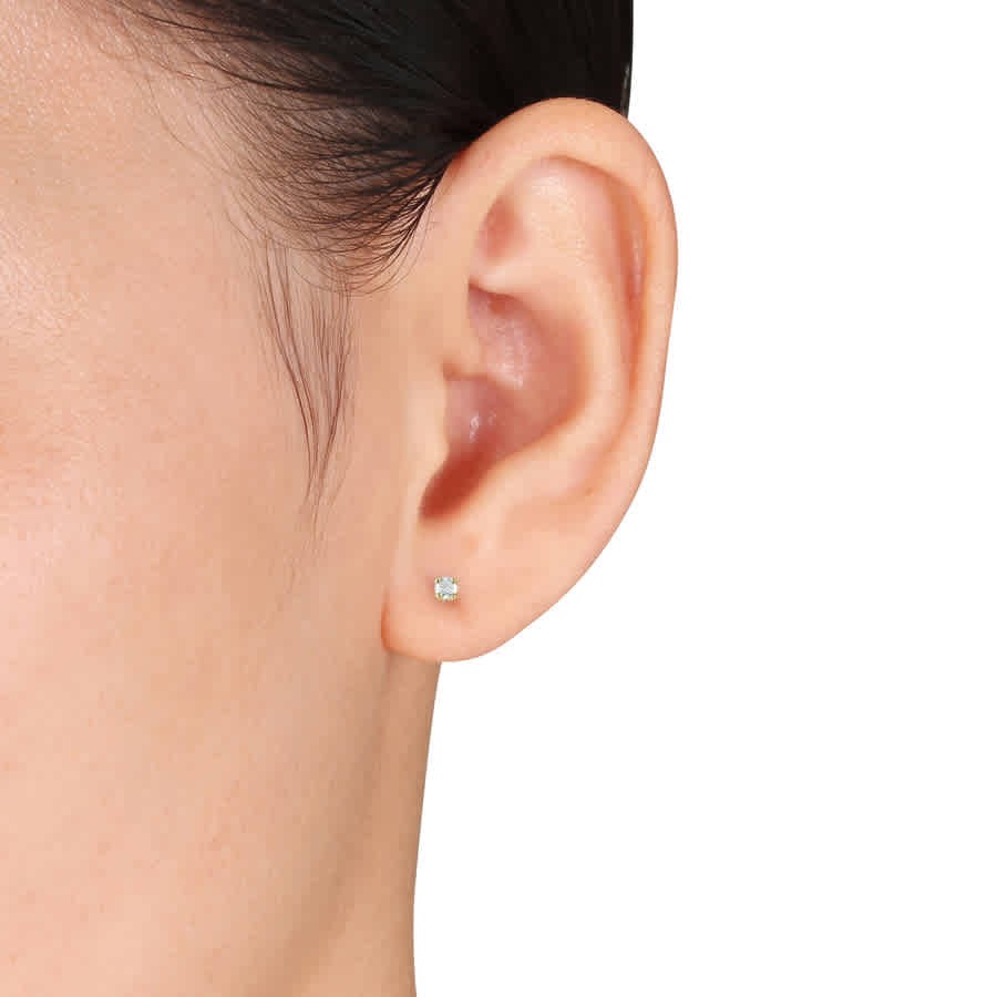 AMOUR 1/10 CT TW Diamond Stud Earrings In 14K Yellow Gold