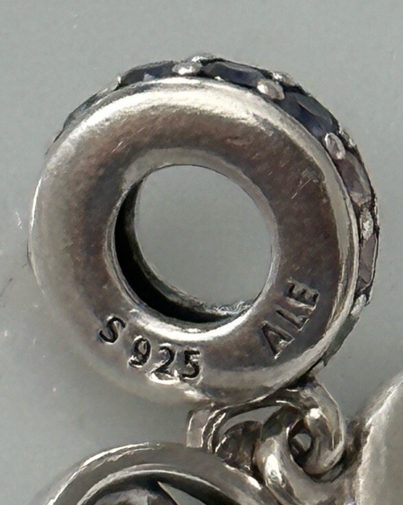 Pandora Moments Glittering Infinity Love & Stars Dangle Charm Retired