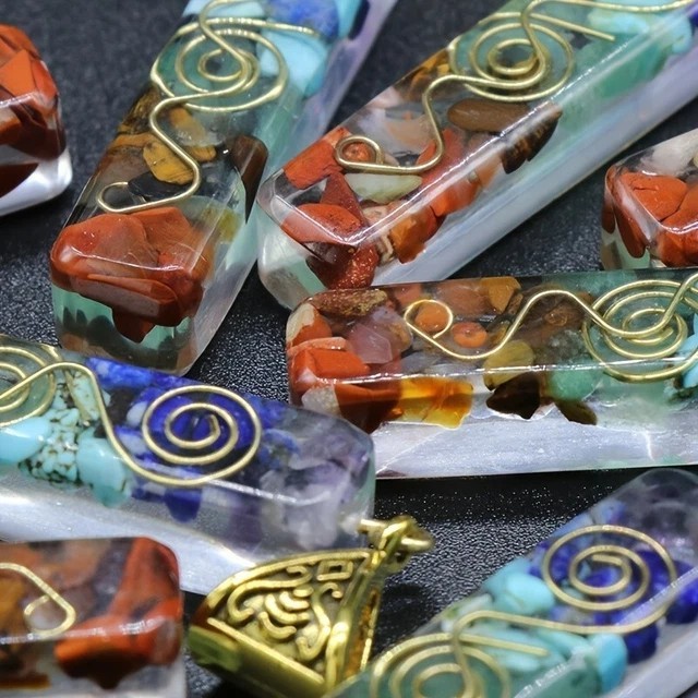 7 Chakra Orgone Pendant Energy Healing EMF Protection Pendant Unisex Necklace
