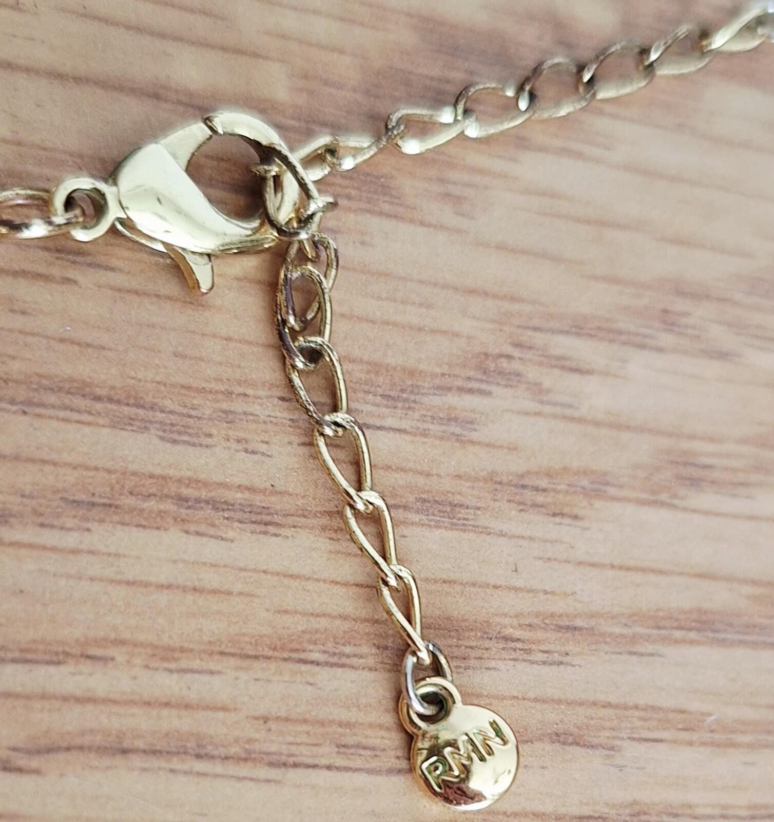 Vintage RMN Gold Tone Omega Tubogas Collar Necklace – Bold Statement Choker