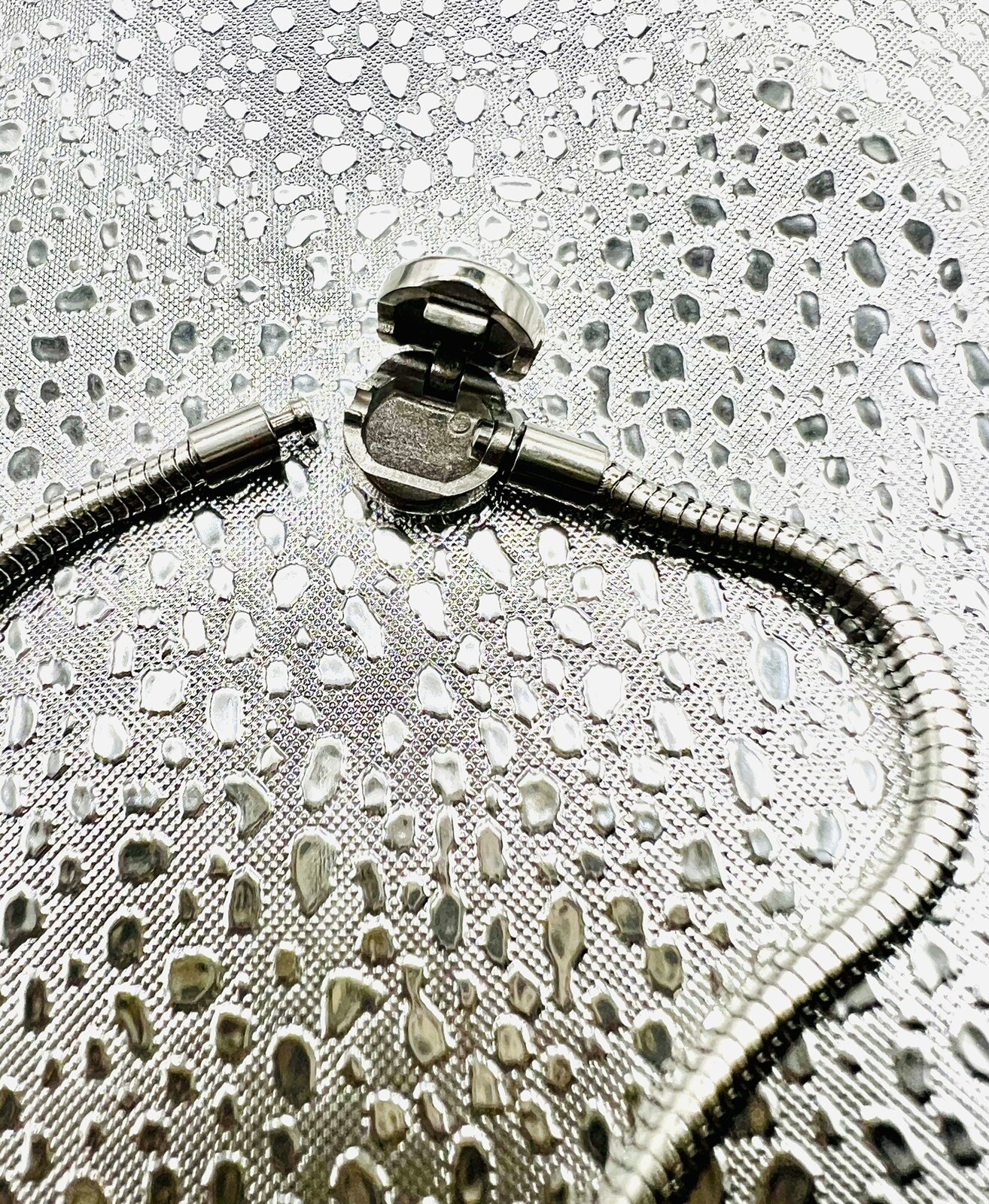 Gnoce Classic Stainless Steel Charm Bracelet 7.5”