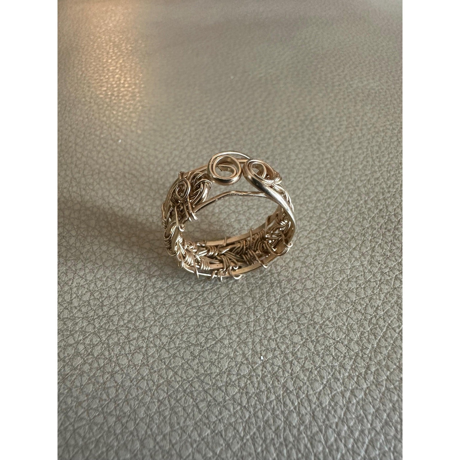 Wire Wrapped Elegant Ring made of 14k Gold Fill Ring size 10