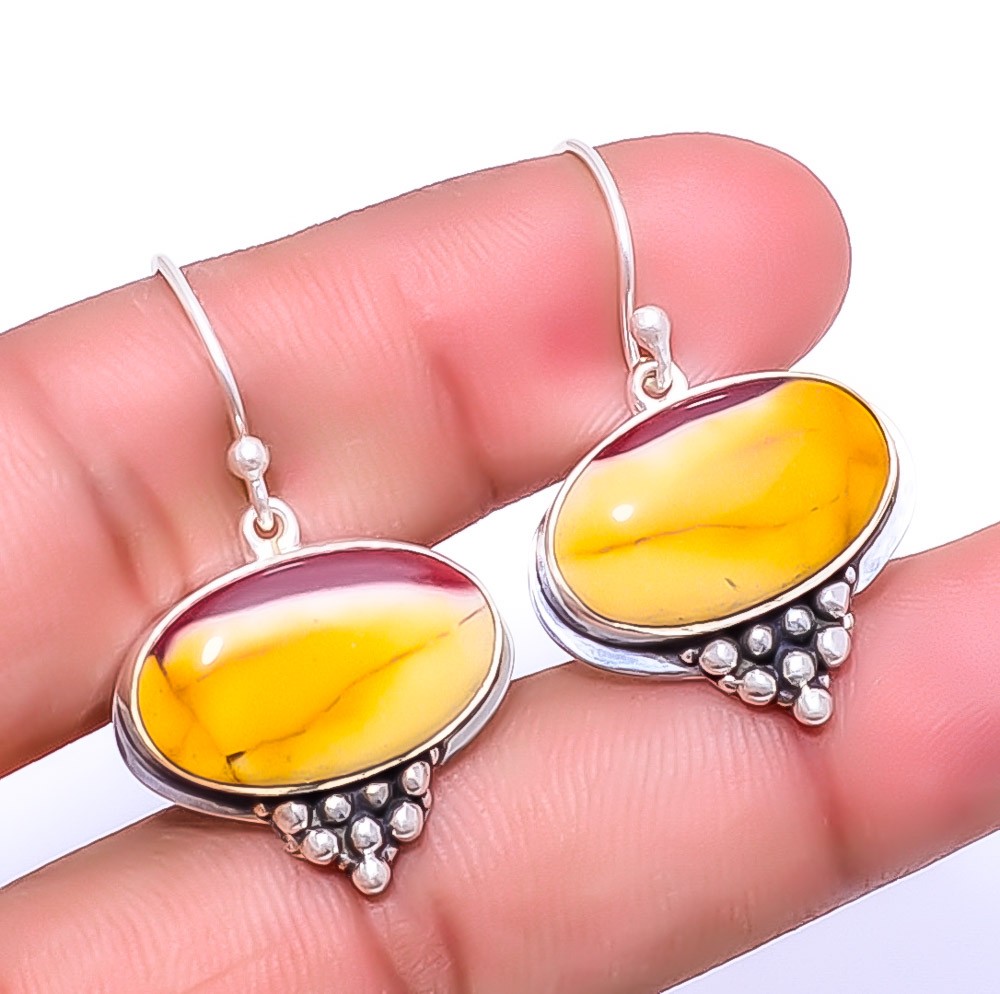 Mookaite – Australia 925 Sterling Silver Earring 1.56″ E46, Christmas Gift