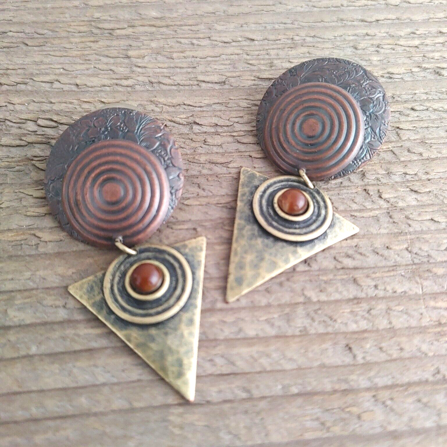 Silver Forest Earrings Pierced Ears Dangle Post 2 1/8” Long Made in Vermont, USA
