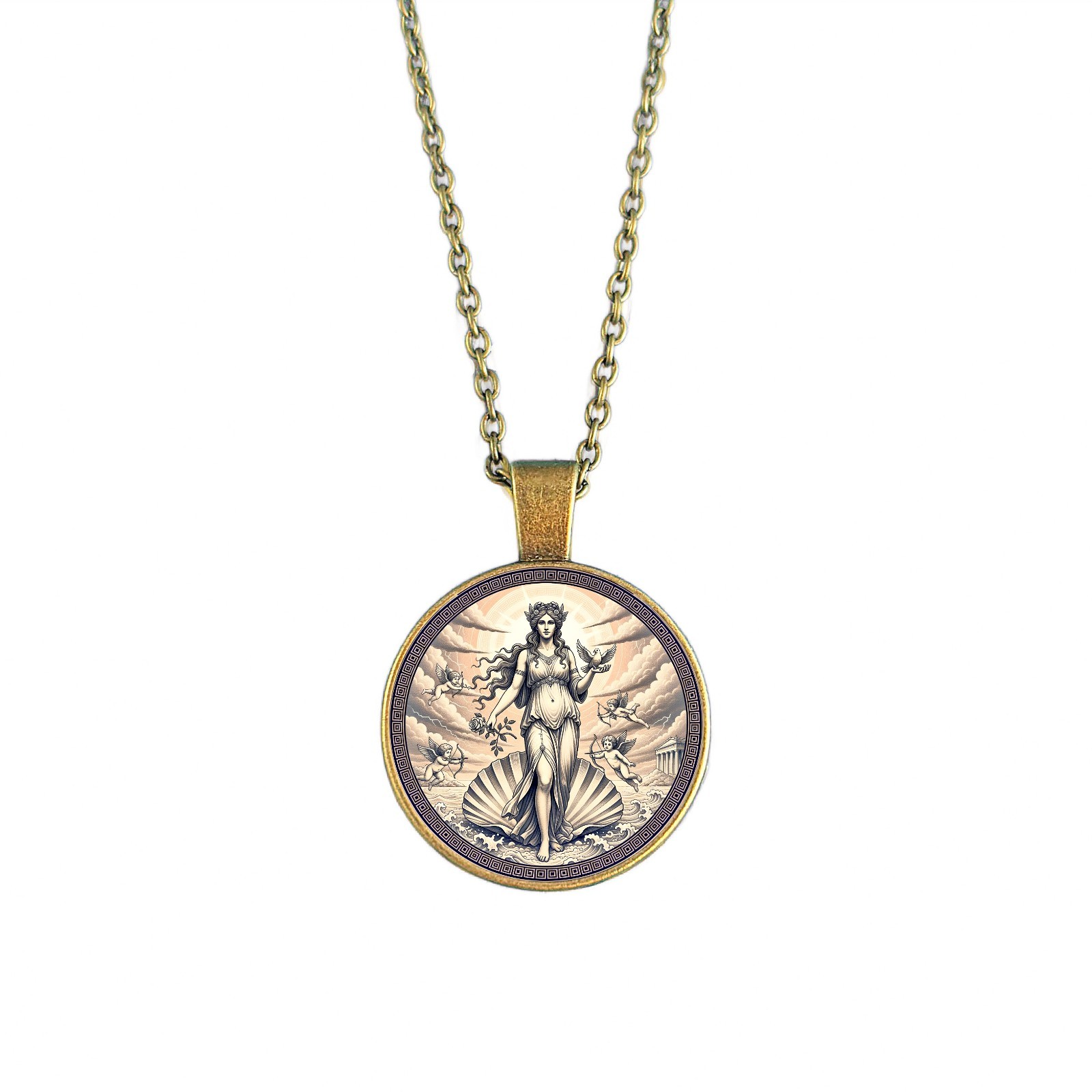 Aphrodite Necklace Greek Goddess Mythology Pendant Gift Love Beauty Jewellery