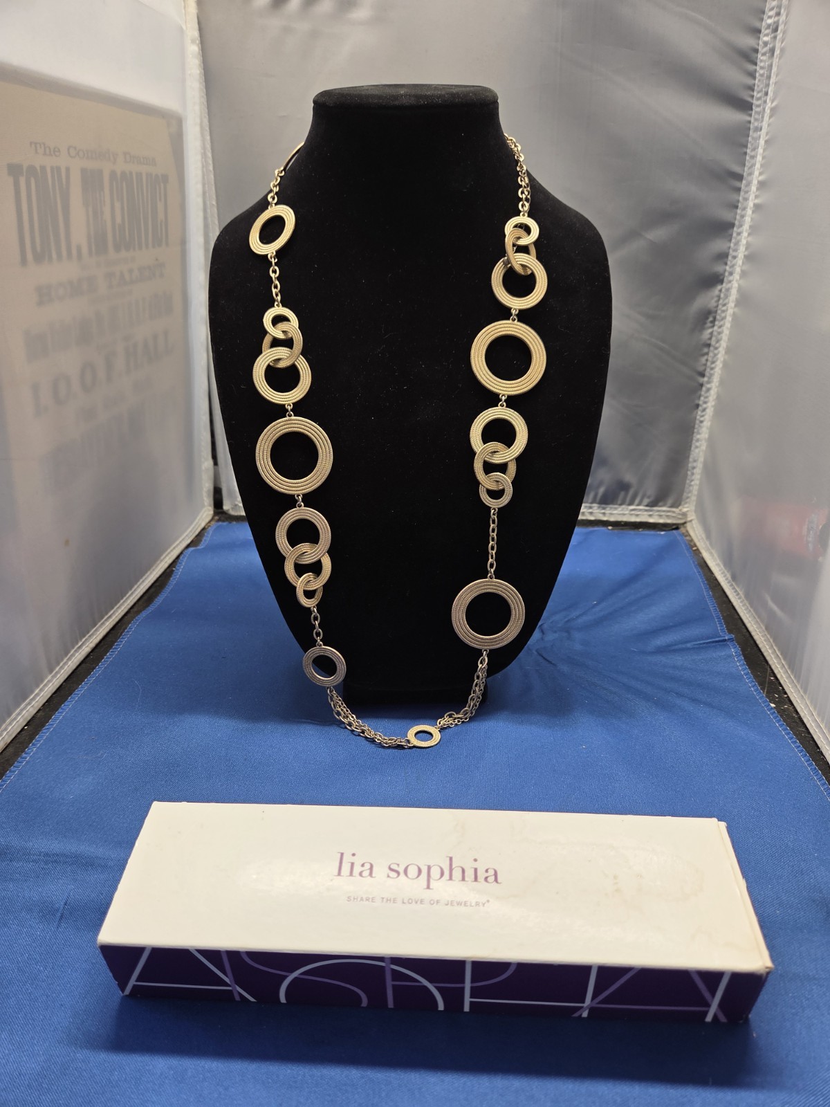 Lia Sophia Goldtone Necklace New In Original Box