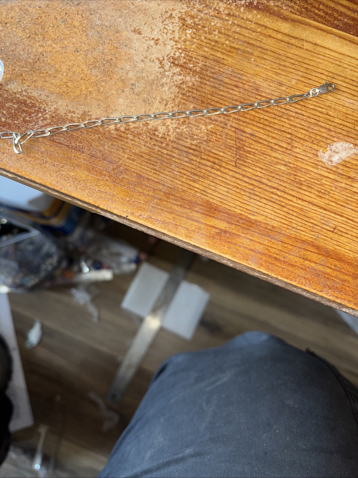 925 sterling silver paperclip bracelet
