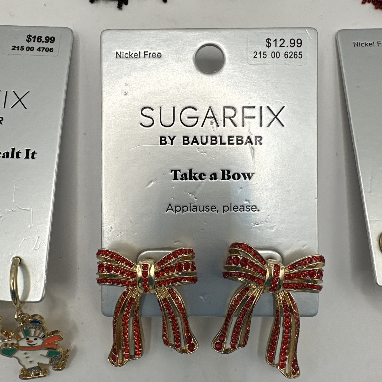 NWT 12 Pairs Sugarfix Baublebar Earrings Christmas Halloween Witch Tassel Bows