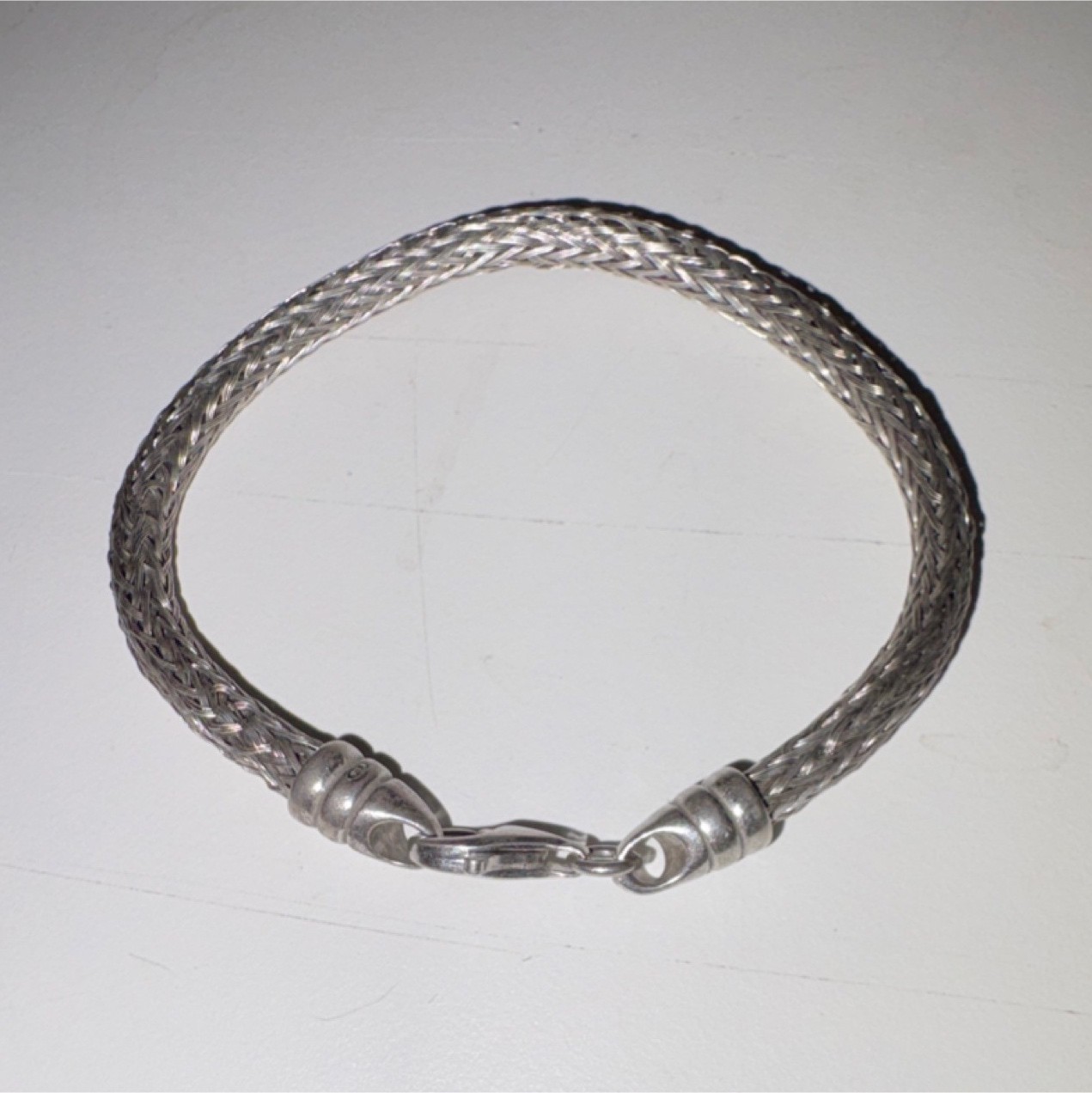 Sterling Silver (.925) Vintage Italian Bracelet – Spiga/Wheat Chain