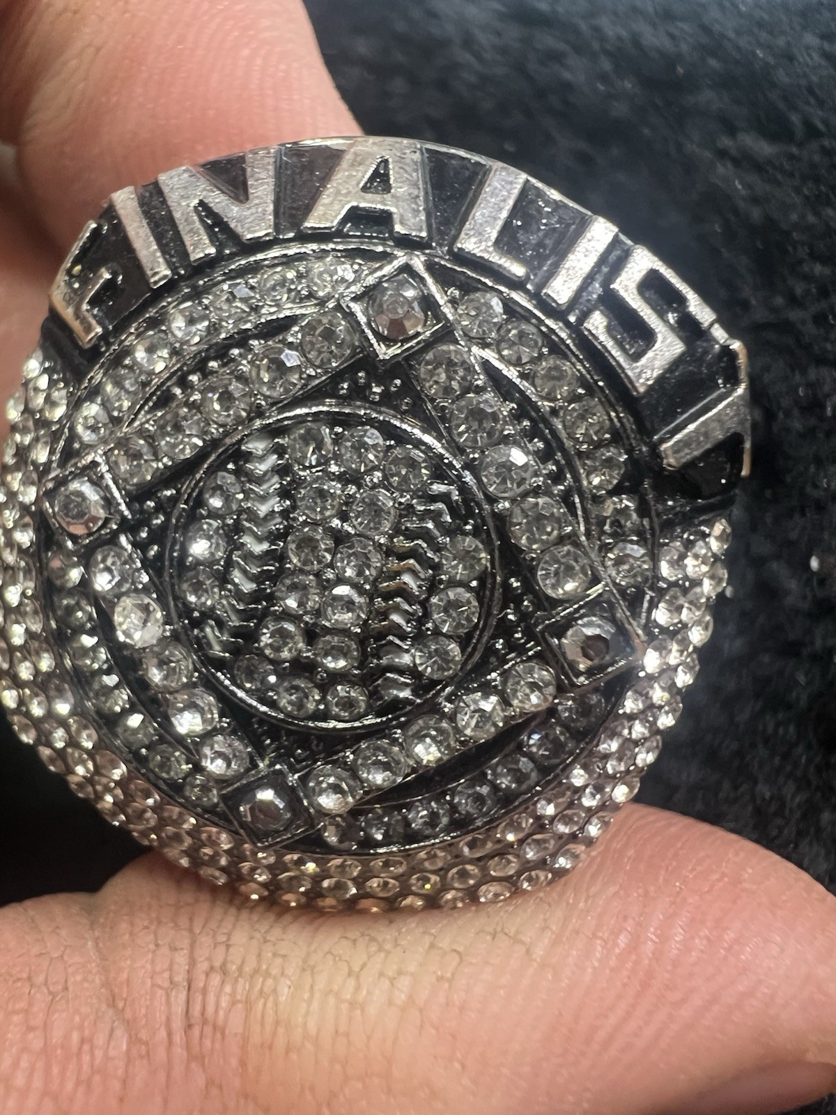 WOW Baseball Finalist Large Championship Style Ring Zinc Alloy Size 10(32)
