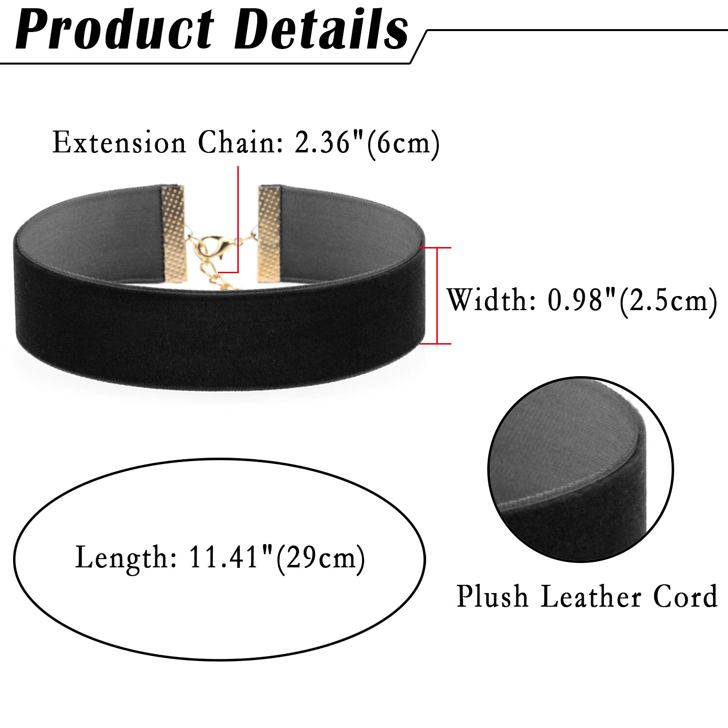 4pcs Women’s Gothic Wide Velvet Choker Retro Ribbon Collar Necklace Adjustable