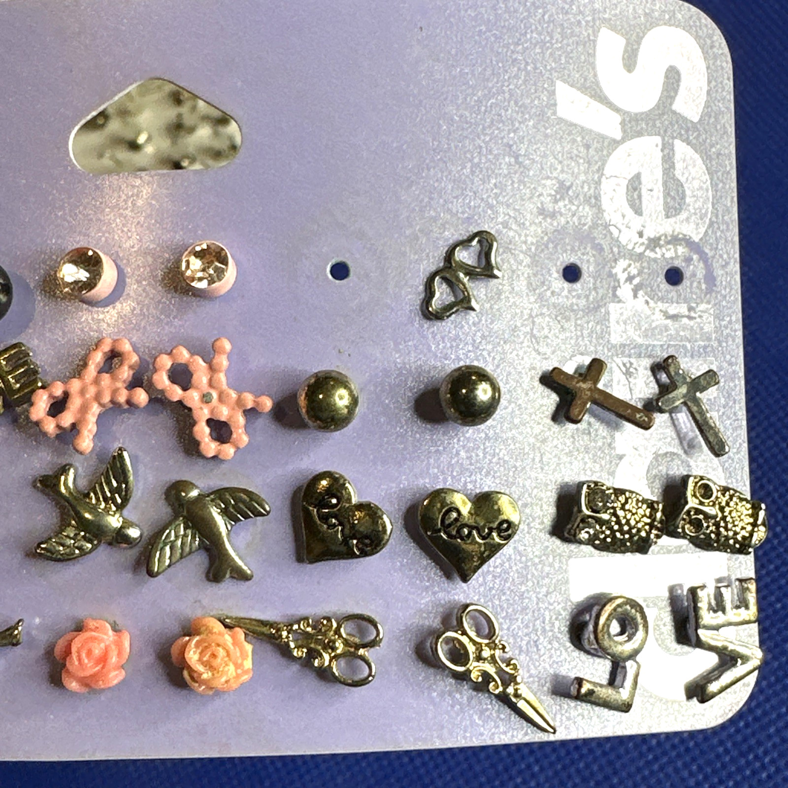 Claire’s Sensitive Solutions Earrings 32 Pairs + 6 Singles + Cubic Zirconia Stud
