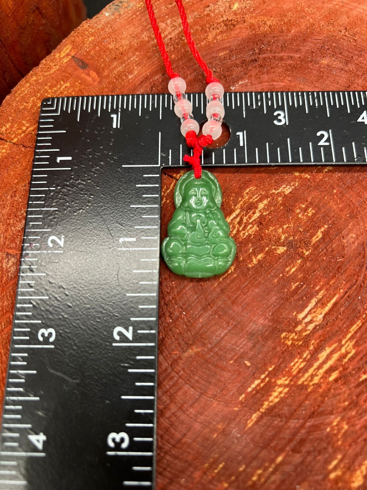 Green Simulated Jade Stabilized Turquoise Laughing Buddha Adjustable Necklace