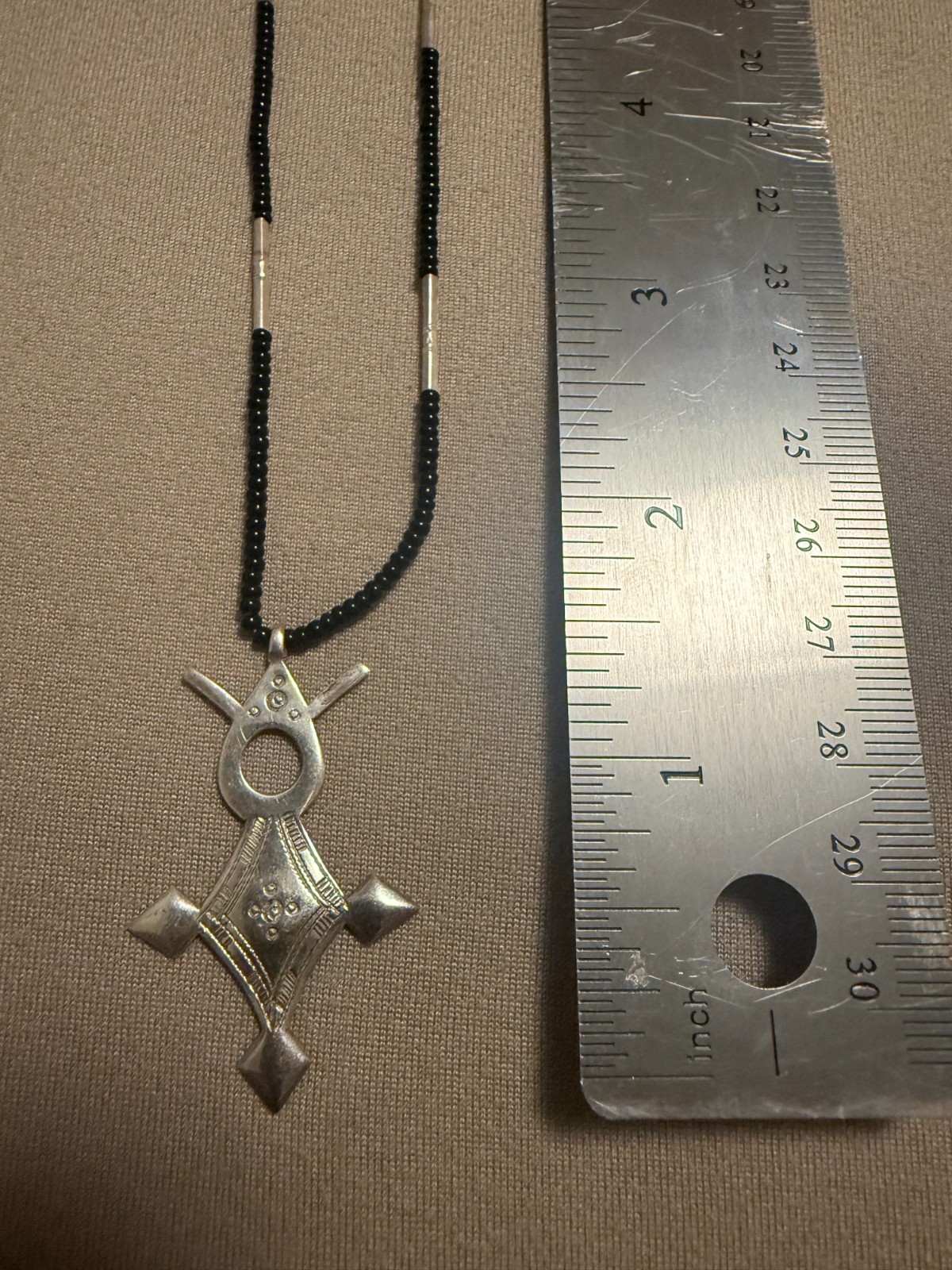 Authentic Tuareg Agadez Silver Pendant – Handcrafted African Jewel (style 1)