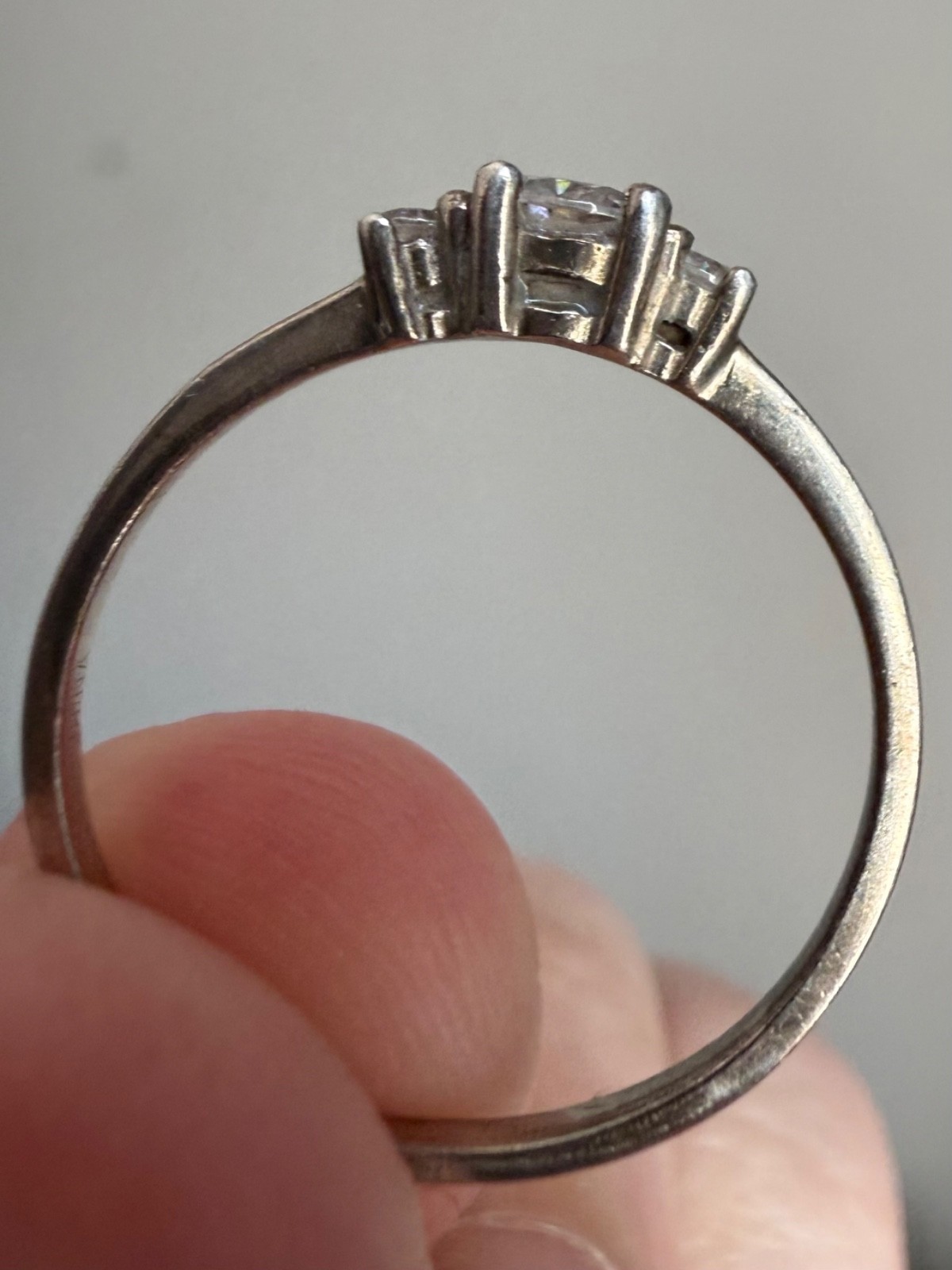 Sterling Silver ATI Cubic Zirconia CZ ring Size 7.25