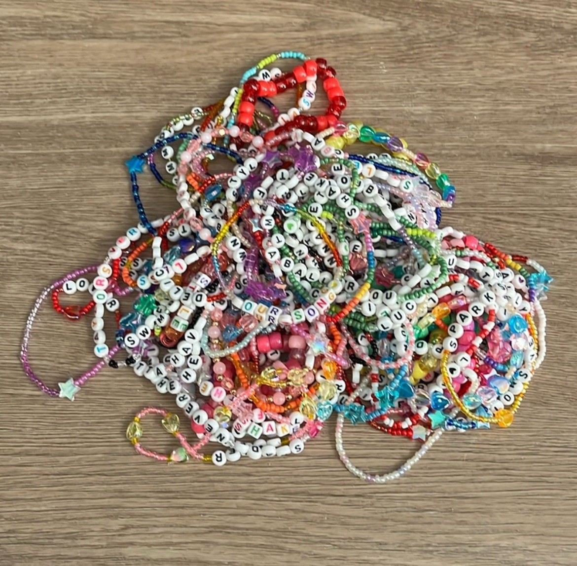Custom Beaded Friendship Bracelet Set (40)