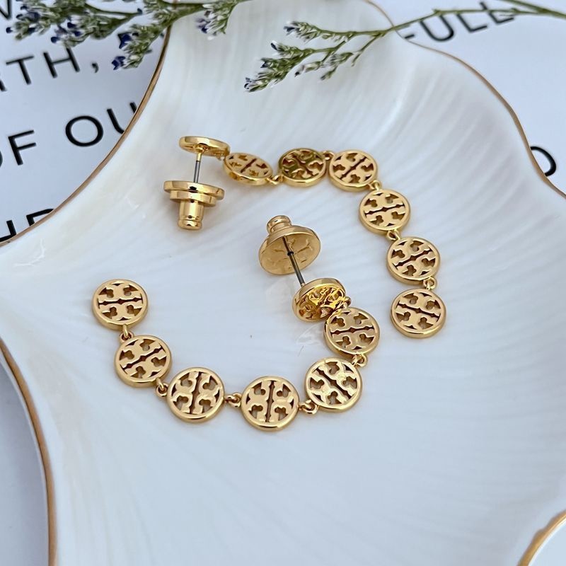 New Burch Lady Earrings long Chain with Double T Logo Classic Size:7.5*0.8cm