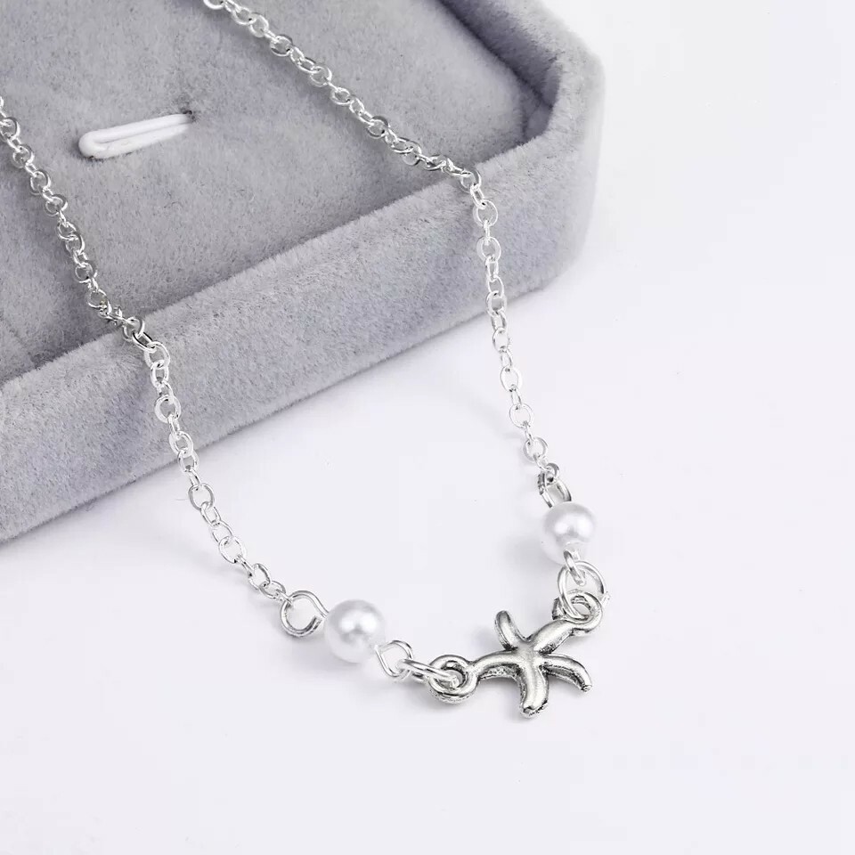 Foot Chain Tibetan Silver Plated Hollow Plum Flowers Heart-Shaped Anklet Women