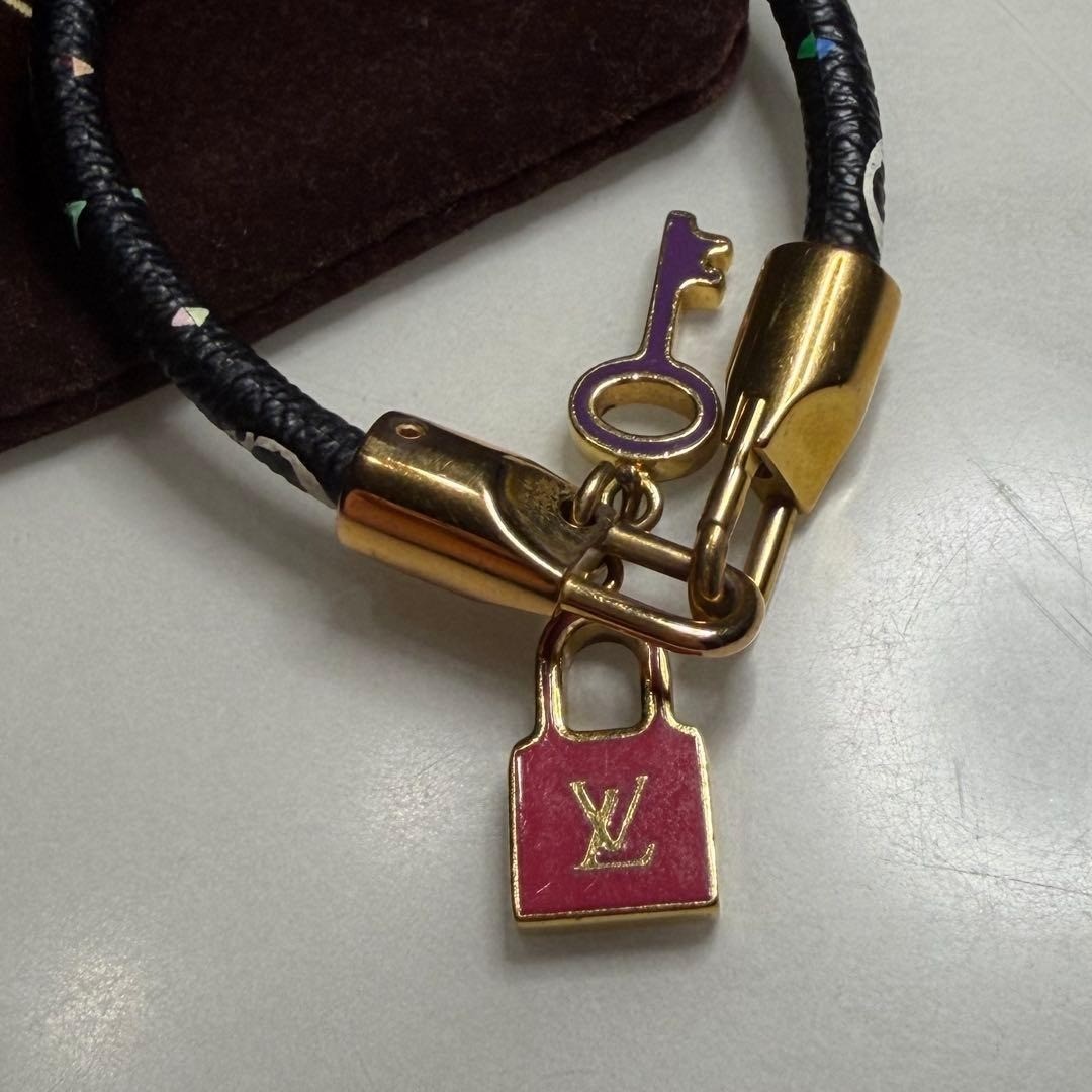 LOUIS VUITTON Rack It Noir Bracelet M6603F Multicolor Authentic Used