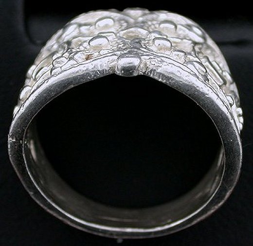 Filigree .925 Sterling Silver Heavy Casted Ring Size 6 PSR265